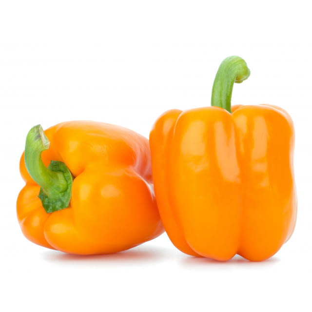 POIVRONS ORANGES CAISSE (BEL / LOT 262008 / CAISSE DE 5 KG - CAL GG)