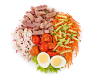 SALADE CRUDITES JAMBON RAV 315 GR